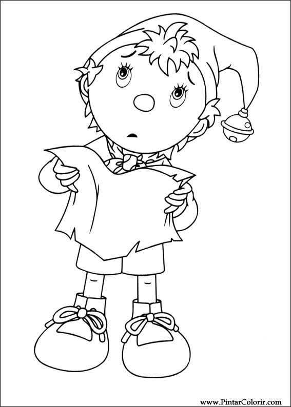 Pintar e Colorir Noddy - Desenho 012