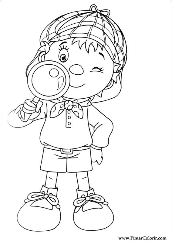 Pintar e Colorir Noddy - Desenho 014