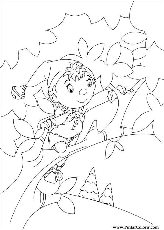 Pintar e Colorir Noddy - Desenho 019