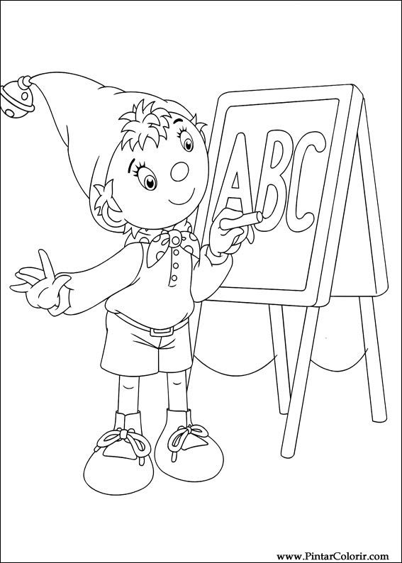 Pintar e Colorir Noddy - Desenho 025