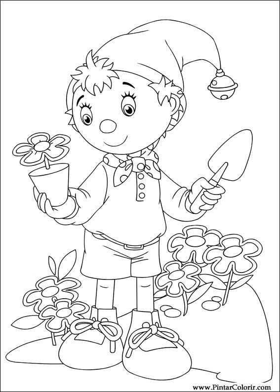 Pintar e Colorir Noddy - Desenho 027