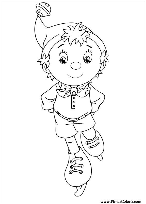 Pintar e Colorir Noddy - Desenho 037