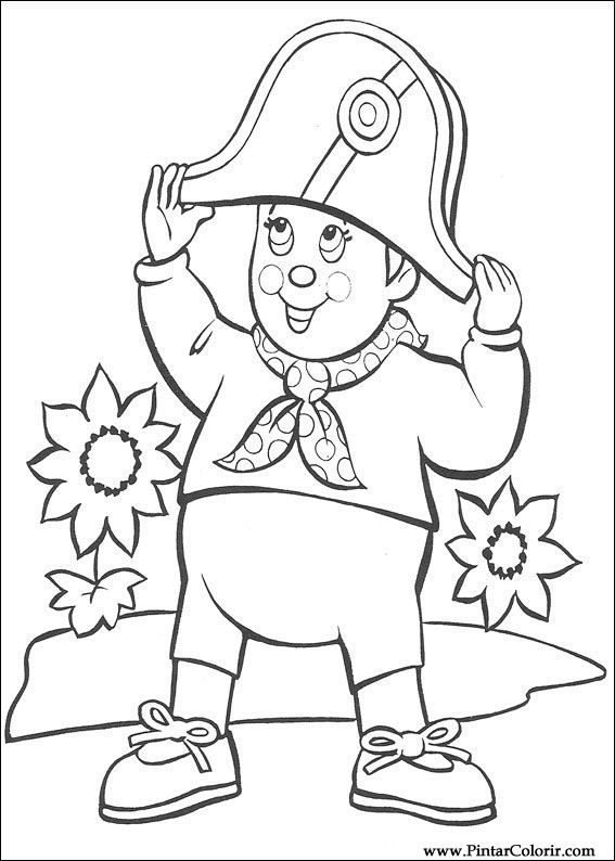 Pintar e Colorir Noddy - Desenho 083