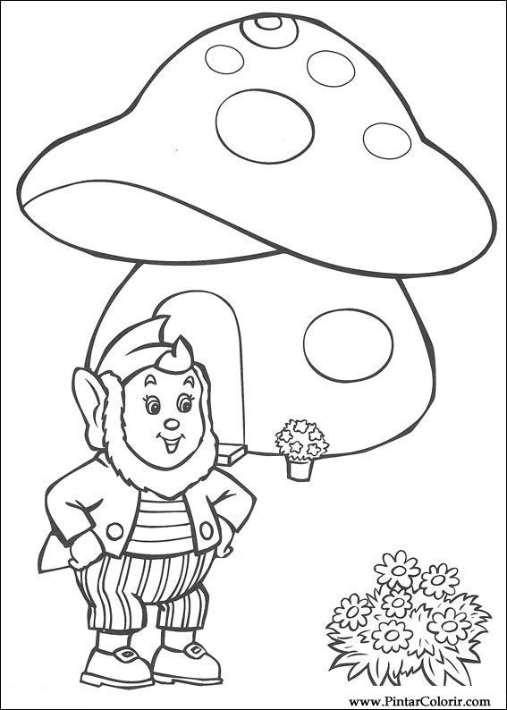 Pintar e Colorir Noddy - Desenho 098