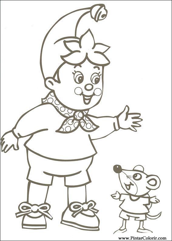 Pintar e Colorir Noddy - Desenho 099