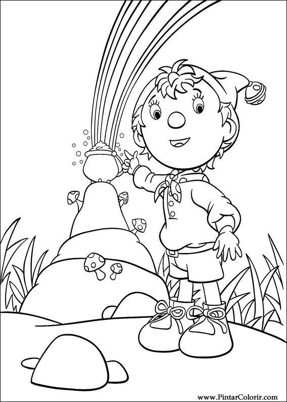 Drawings To Paint & Colour Noddy - Print Design 141