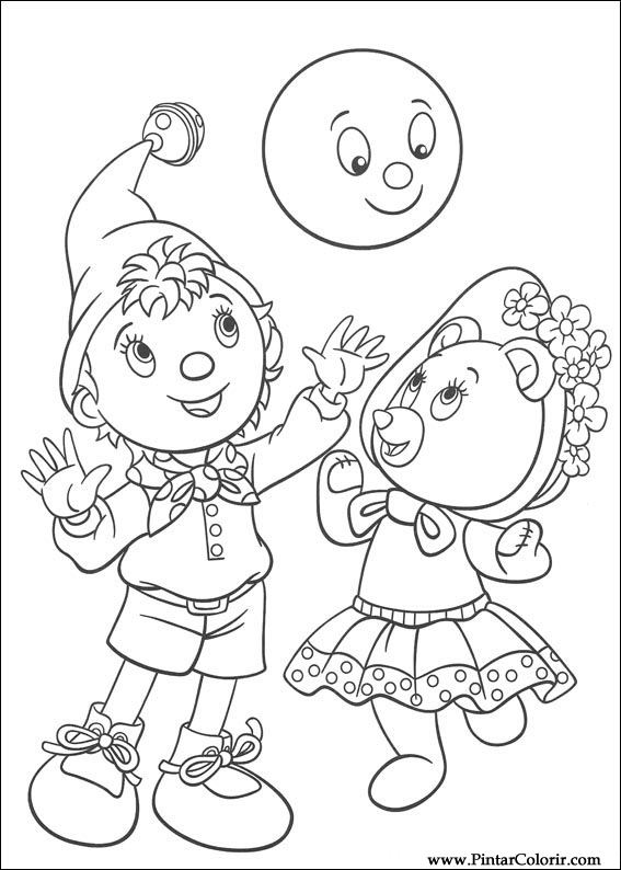 Drawings To Paint & Colour Noddy - Print Design 149