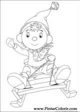 Pintar e Colorir Noddy - Desenho 010