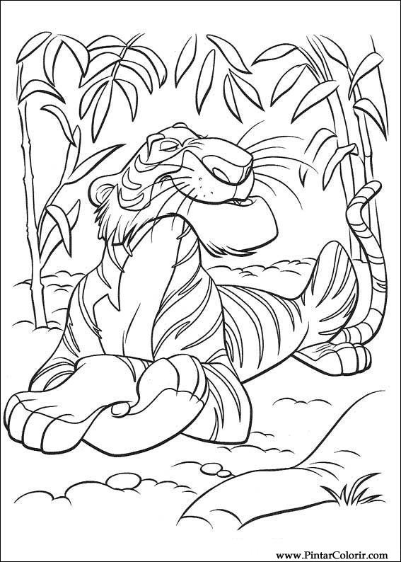 Pintar e Colorir O Livro Da Selva - Desenho 037
