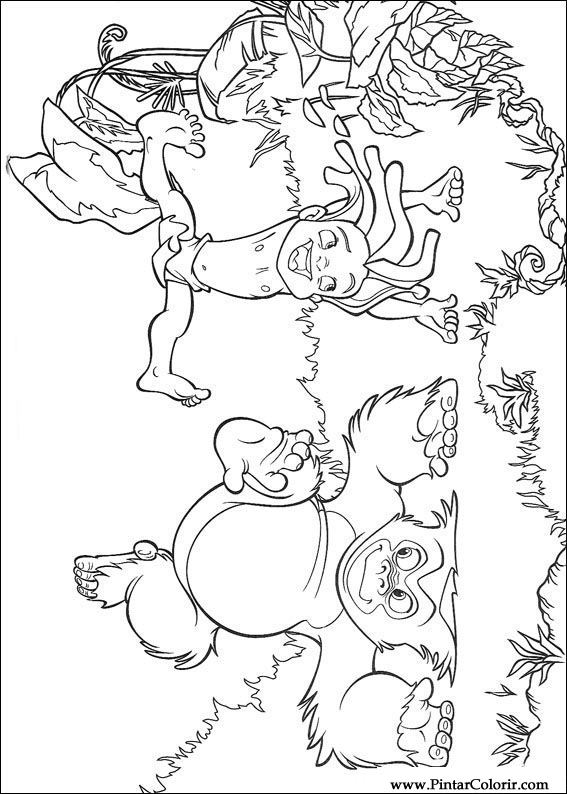 Pintar e Colorir O Livro Da Selva - Desenho 060