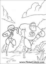 Pintar e Colorir Os Super Herois - Desenho 043