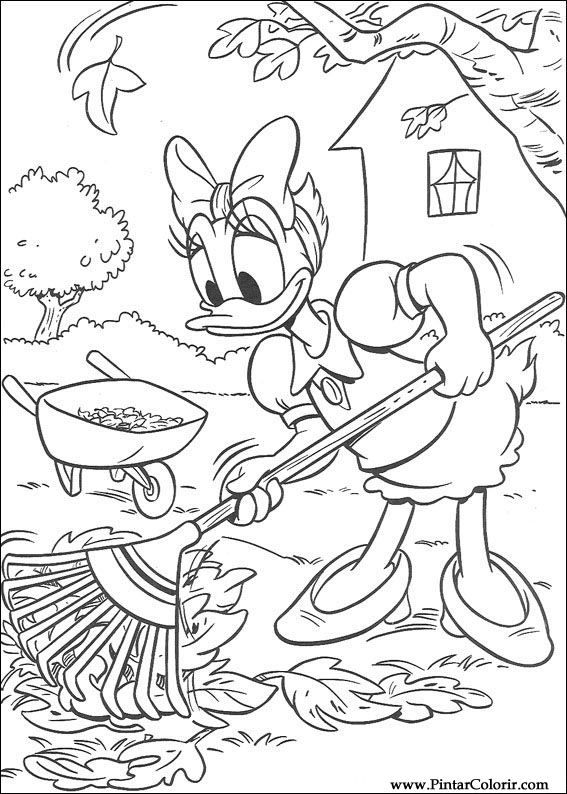 Pintar e Colorir Pato Donald - Desenho 120