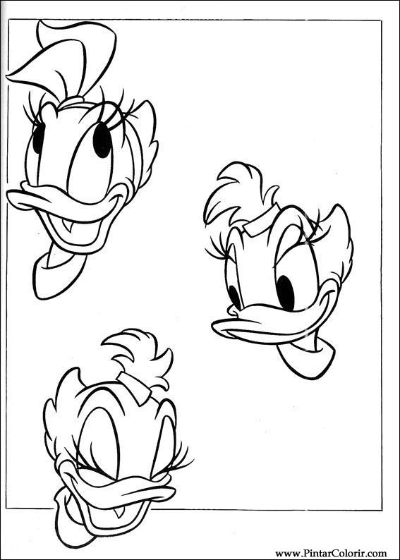 Pintar e Colorir Pato Donald - Desenho 149