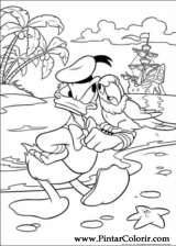 Pintar e Colorir Pato Donald - Desenho 004