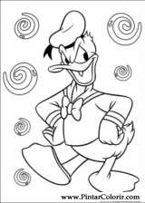 Pintar e Colorir Pato Donald - Desenho 021