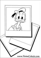 Pintar e Colorir Pato Donald - Desenho 049