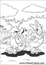 Pintar e Colorir Pato Donald - Desenho 067