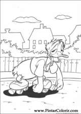 Pintar e Colorir Pato Donald - Desenho 068