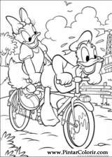 Pintar e Colorir Pato Donald - Desenho 090