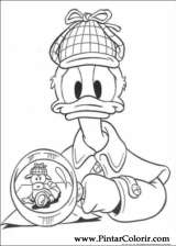 Pintar e Colorir Pato Donald - Desenho 113