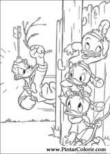 Pintar e Colorir Pato Donald - Desenho 119
