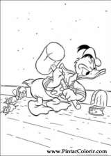 Pintar e Colorir Pato Donald - Desenho 142