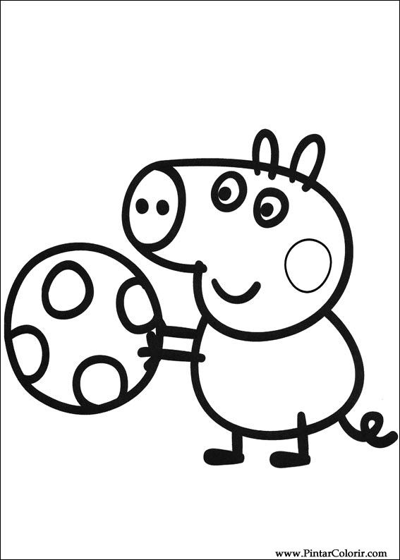 Pintar e Colorir Peppa Pig - Desenho 003