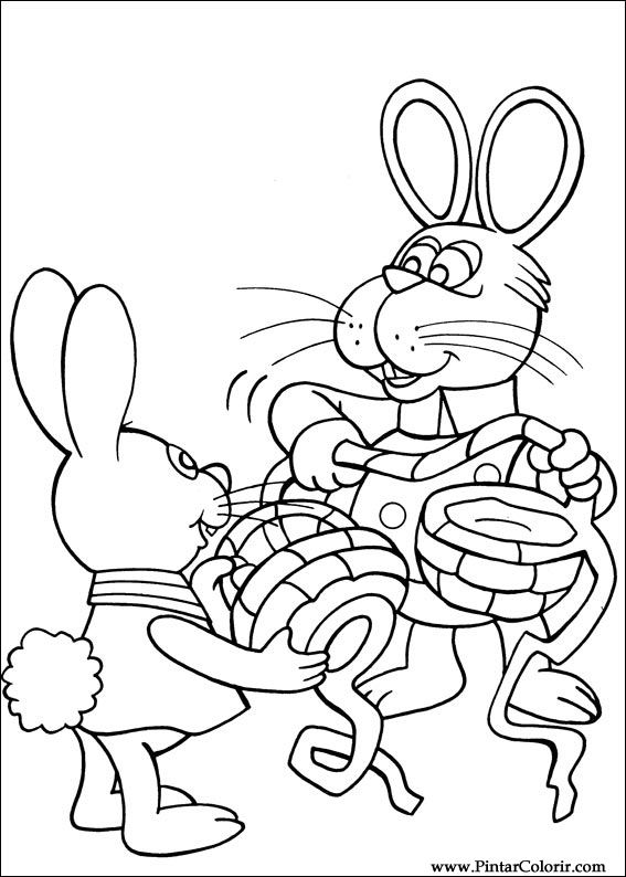 Pintar e Colorir Peter Cottontail - Desenho 006