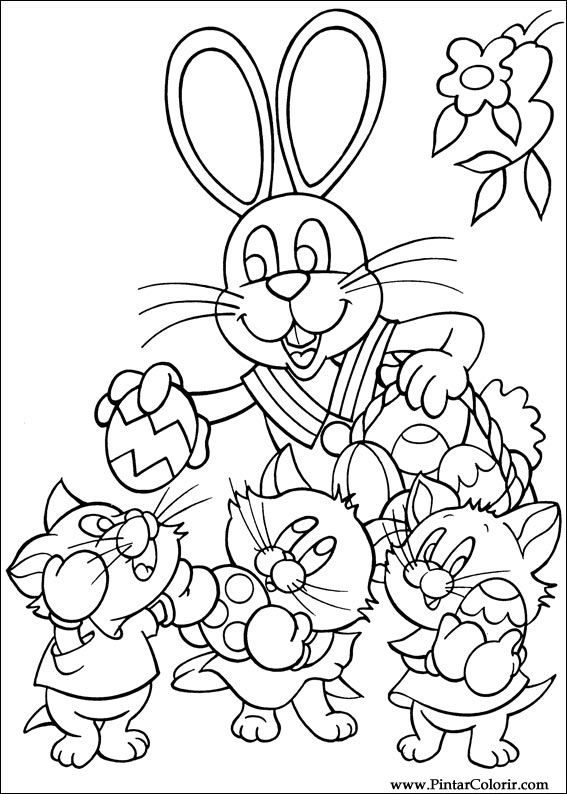 Pintar e Colorir Peter Cottontail - Desenho 010