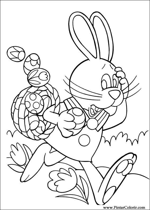 Pintar e Colorir Peter Cottontail - Desenho 014