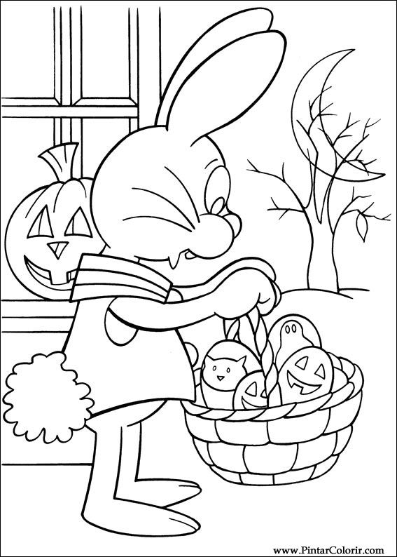 Pintar e Colorir Peter Cottontail - Desenho 015