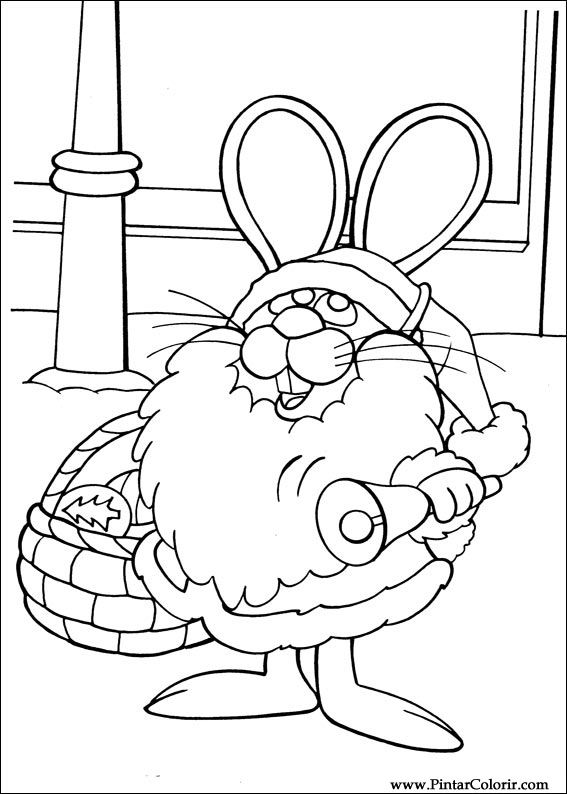 Pintar e Colorir Peter Cottontail - Desenho 016