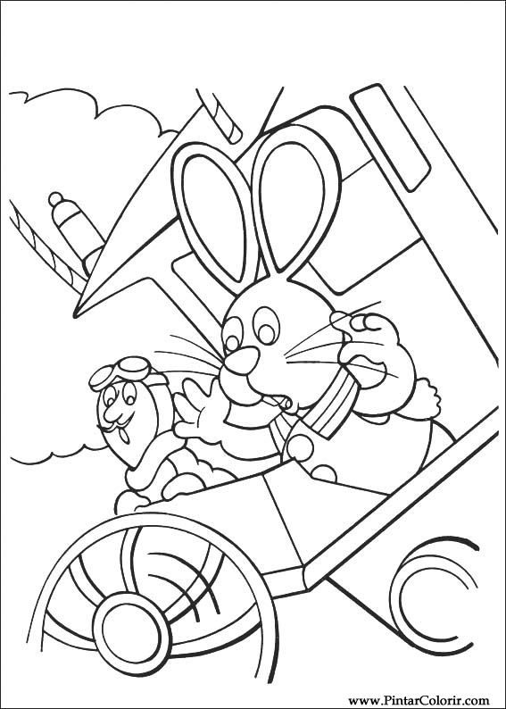 Pintar e Colorir Peter Cottontail - Desenho 022