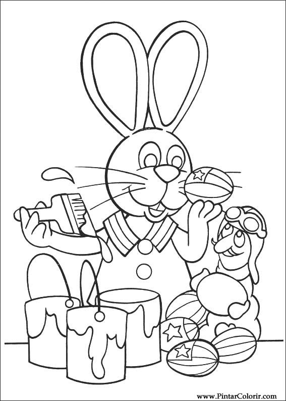 Pintar e Colorir Peter Cottontail - Desenho 024