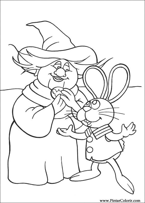 Pintar e Colorir Peter Cottontail - Desenho 028