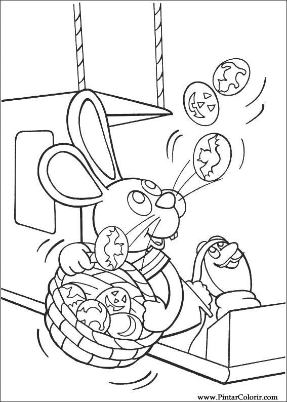 Pintar e Colorir Peter Cottontail - Desenho 032