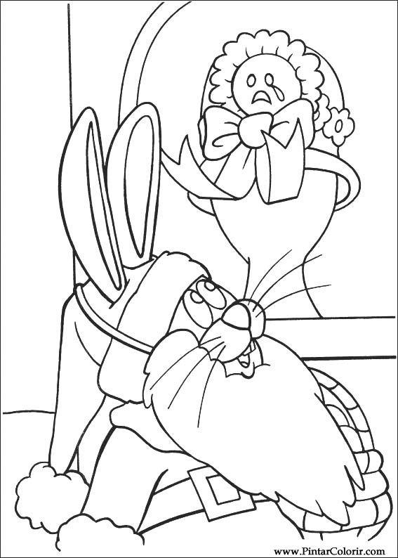 Pintar e Colorir Peter Cottontail - Desenho 034