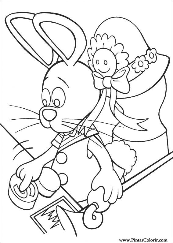 Pintar e Colorir Peter Cottontail - Desenho 037