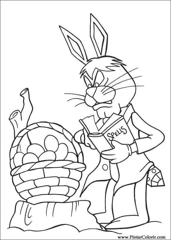 Pintar e Colorir Peter Cottontail - Desenho 038