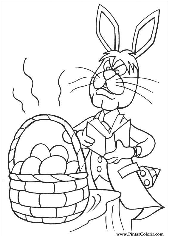 Pintar e Colorir Peter Cottontail - Desenho 039