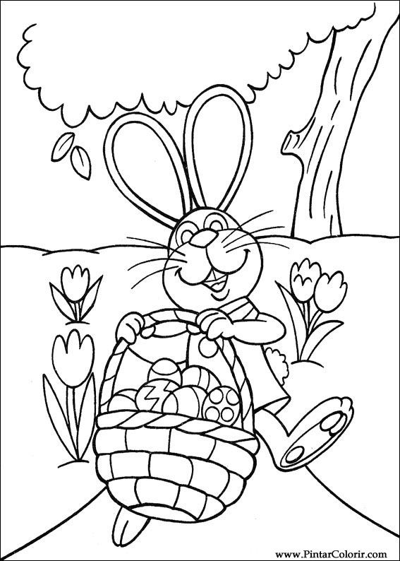 Pintar e Colorir Peter Cottontail - Desenho 041