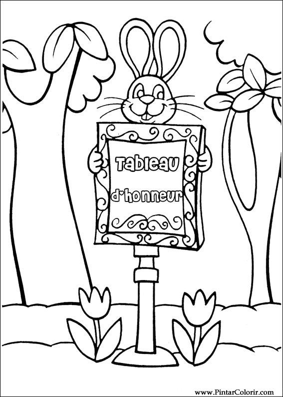 Pintar e Colorir Peter Cottontail - Desenho 042