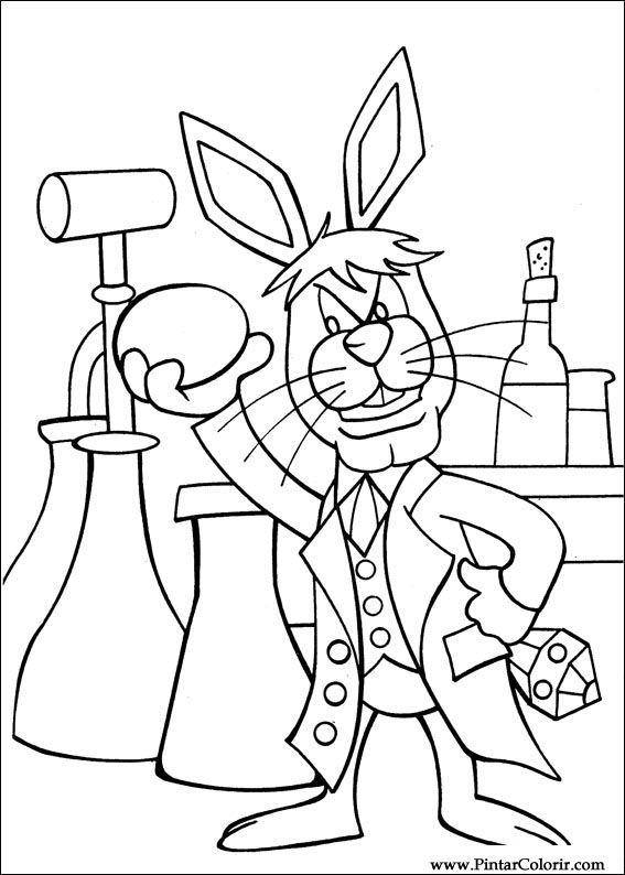 Pintar e Colorir Peter Cottontail - Desenho 046