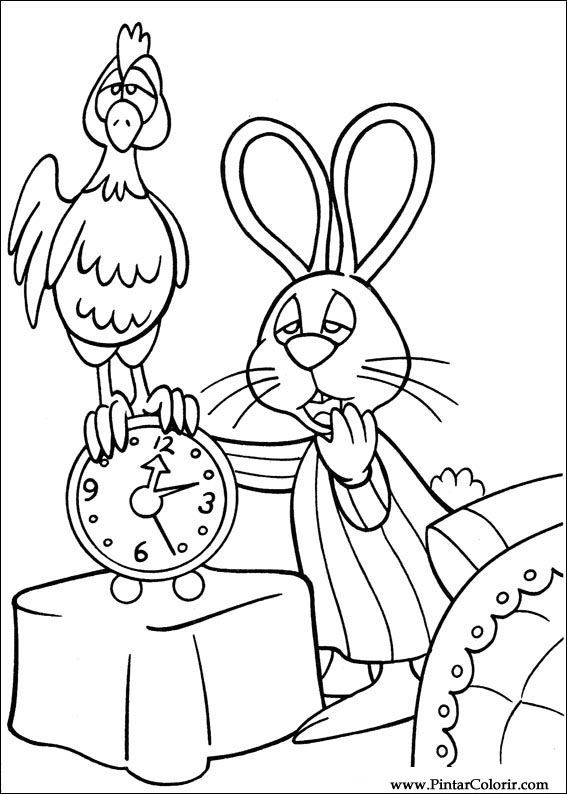 Pintar e Colorir Peter Cottontail - Desenho 051