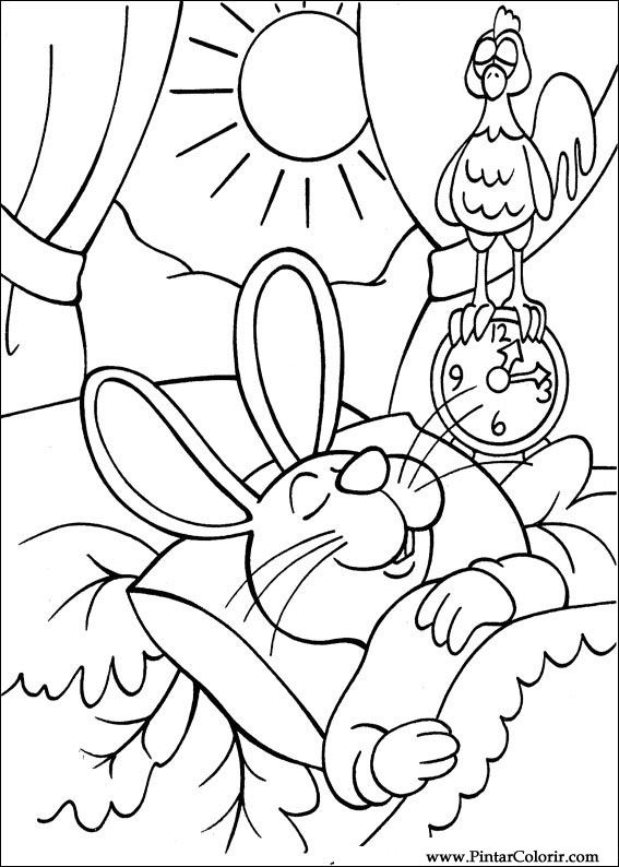 Pintar e Colorir Peter Cottontail - Desenho 052