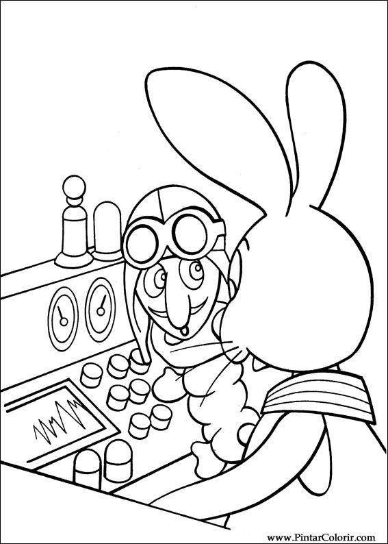 Pintar e Colorir Peter Cottontail - Desenho 058