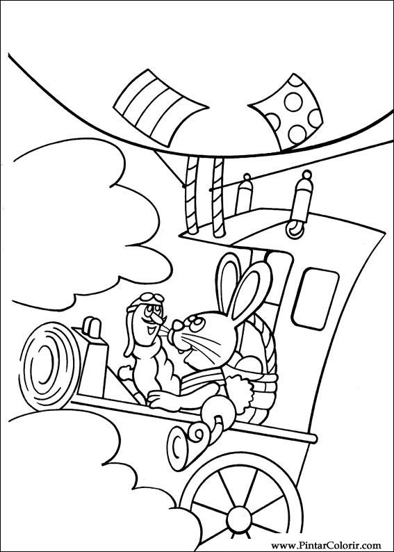 Pintar e Colorir Peter Cottontail - Desenho 059