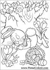 Pintar e Colorir Peter Cottontail - Desenho 013