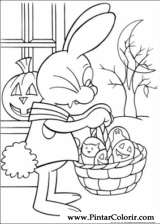 Pintar e Colorir Peter Cottontail - Desenho 015