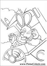 Pintar e Colorir Peter Cottontail - Desenho 022